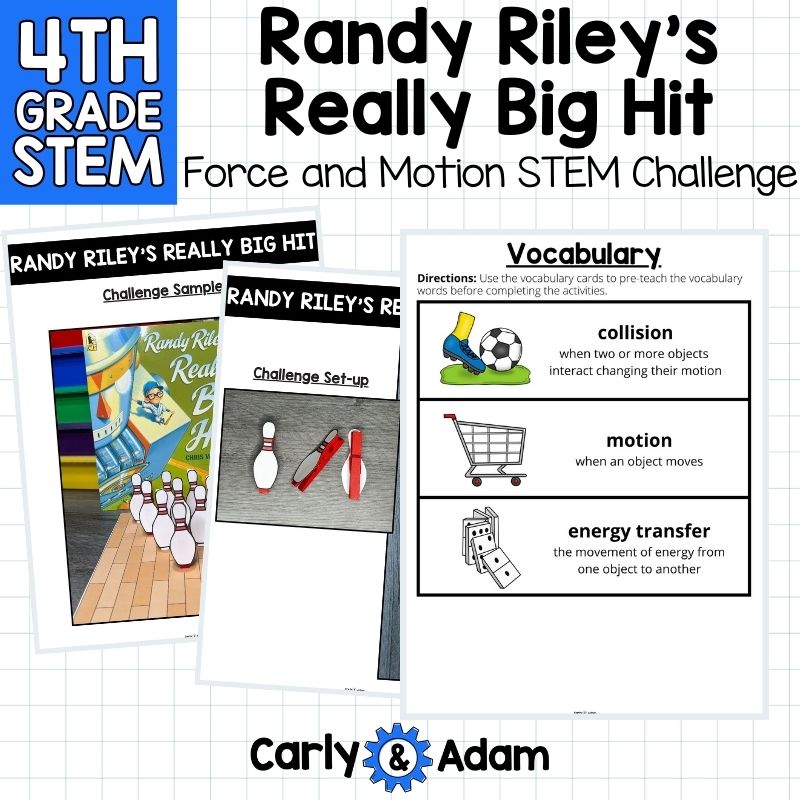 4th Grade Science Randy Riley's Big Really Hit Force and Motion STEM Challenge — preview 4