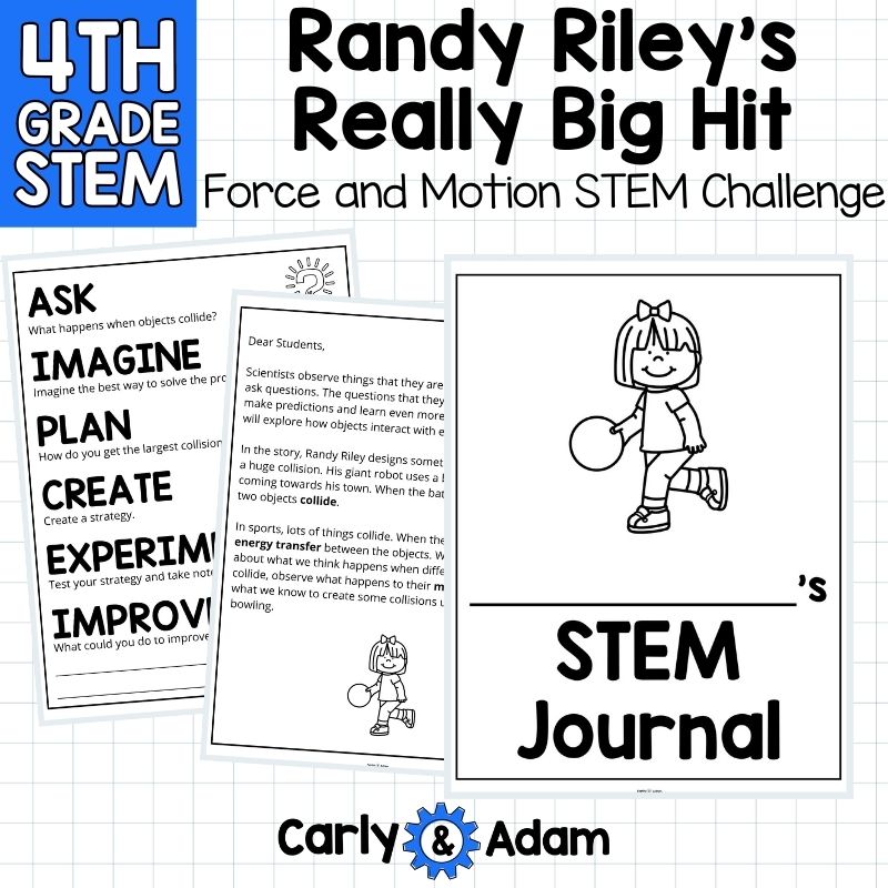 4th Grade Science Randy Riley's Big Really Hit Force and Motion STEM Challenge — preview 6