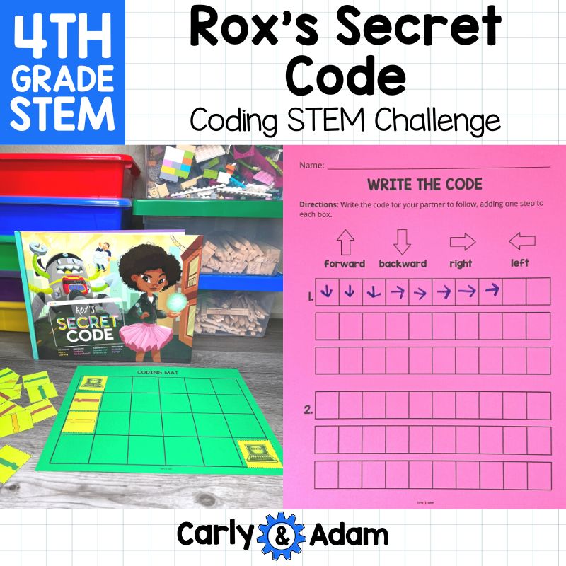 4th Grade Coding Activity Rox's Secret Code Read Aloud STEM Challenge — preview 1