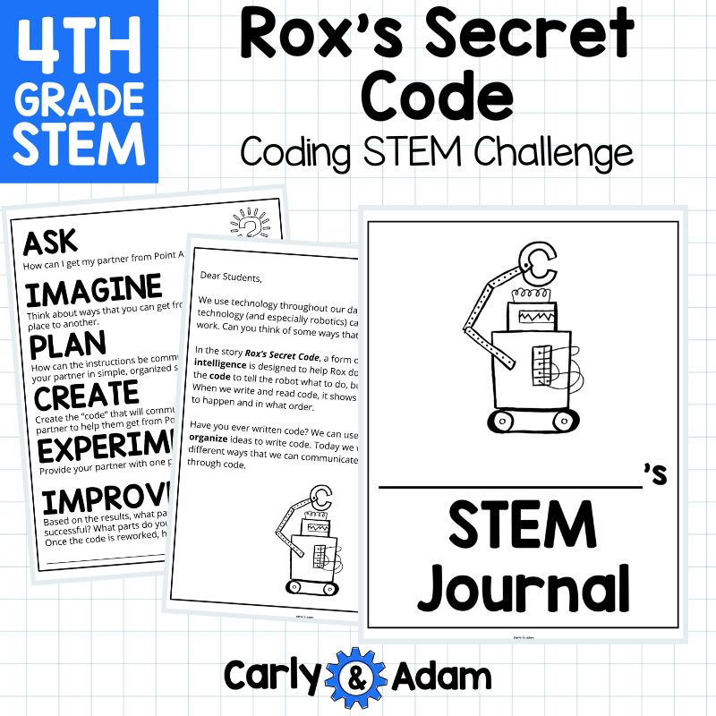 4th Grade Coding Activity Rox's Secret Code Read Aloud STEM Challenge — preview 8
