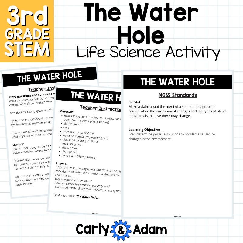 The Water Hole Read Aloud 3rd Grade Science Lesson — preview 8
