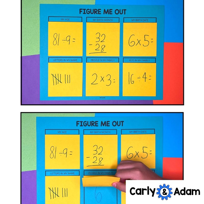 Intro to 4th Grade Math Lesson, Math About Me, Math Procedures, and Math Centers — preview 6