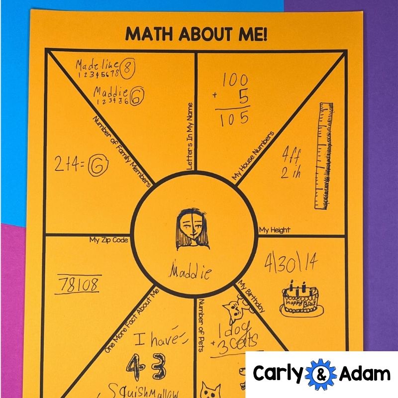 Intro to 3rd Grade Math Lesson Math About Me, Math Centers — preview 7