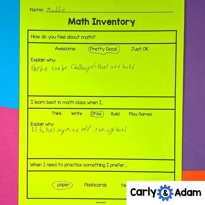 Intro to 3rd Grade Math Lesson Math About Me, Math Centers — preview 15