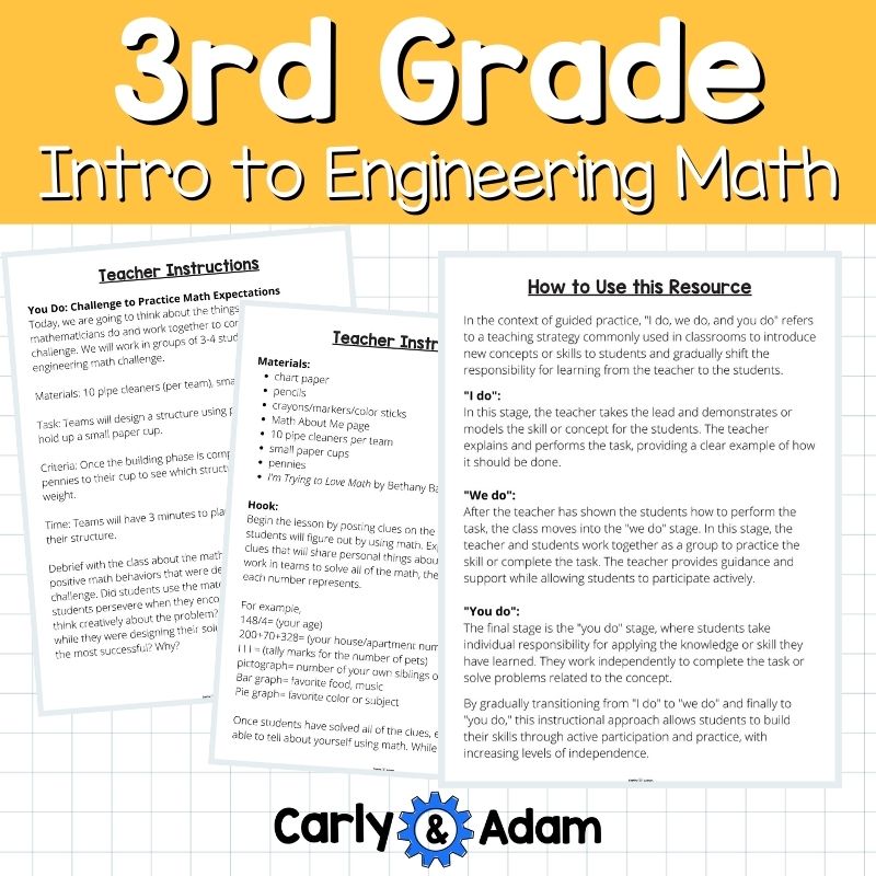 Intro to 3rd Grade Math Lesson Math About Me, Math Centers — preview 19