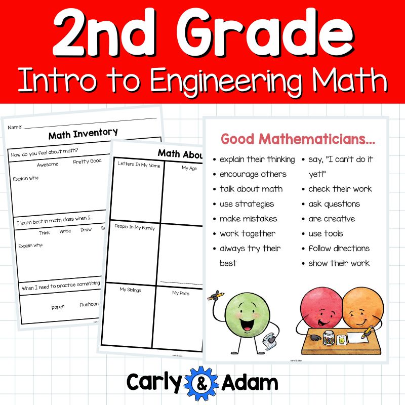 Intro to 2nd Grade Math Lesson Math About Me Procedures and Expectations — preview 9