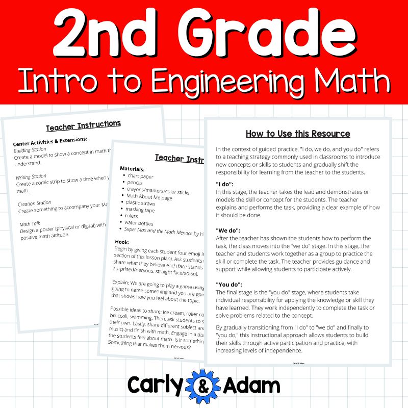 Intro to 2nd Grade Math Lesson Math About Me Procedures and Expectations — preview 10