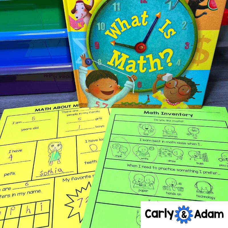 Intro to Kindergarten Math Counting and Numbers Math About Me Lesson — preview 4