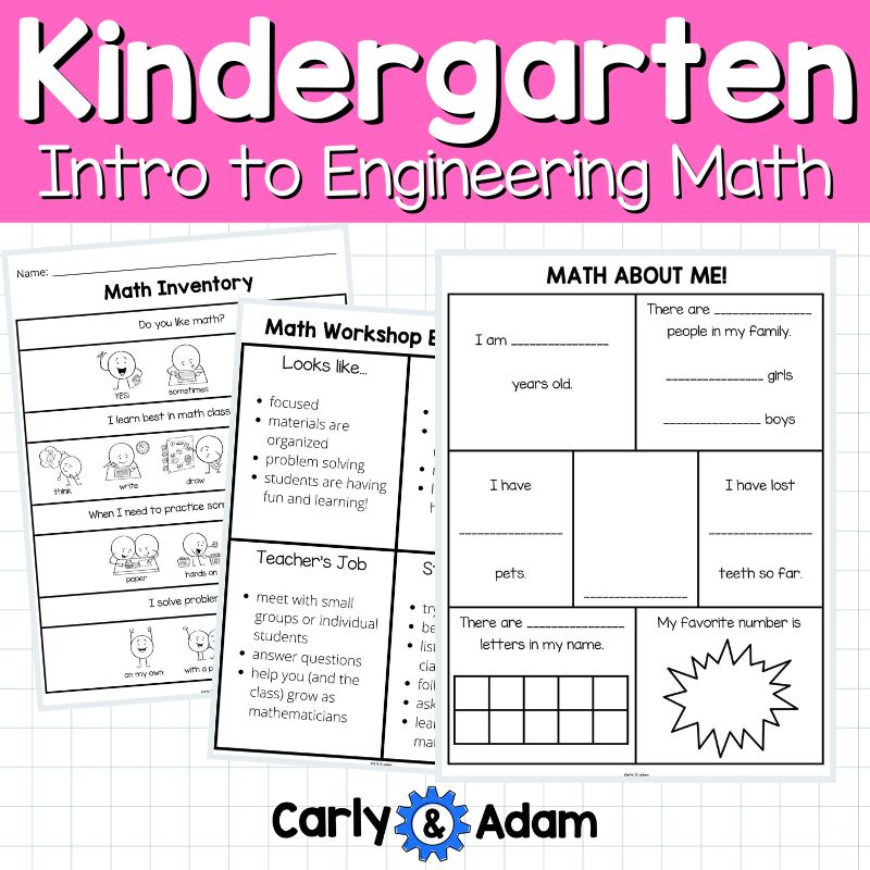 Intro to Kindergarten Math Counting and Numbers Math About Me Lesson — preview 9