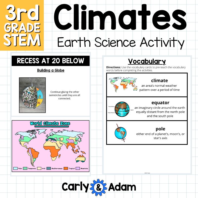 Climate Zones 3rd Grade STEM Activity Science Lesson — preview 8