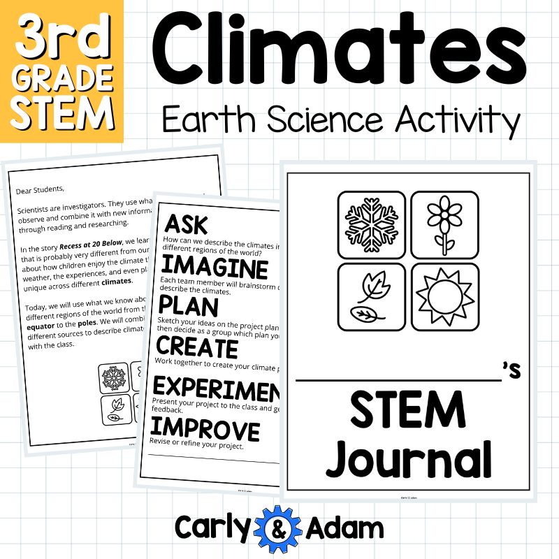Climate Zones 3rd Grade STEM Activity Science Lesson — preview 9