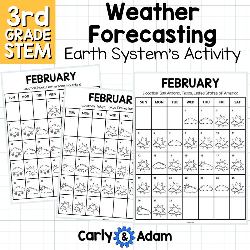 Weather Forecasting Graphs and Charts 3rd Grade STEM Activity NGSS 3-ESS2-1 — preview 7