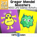 Gregor Mendel Monster Traits 3rd Grade STEM Activity NGSS Heredity 3-LS3-2 — preview 1