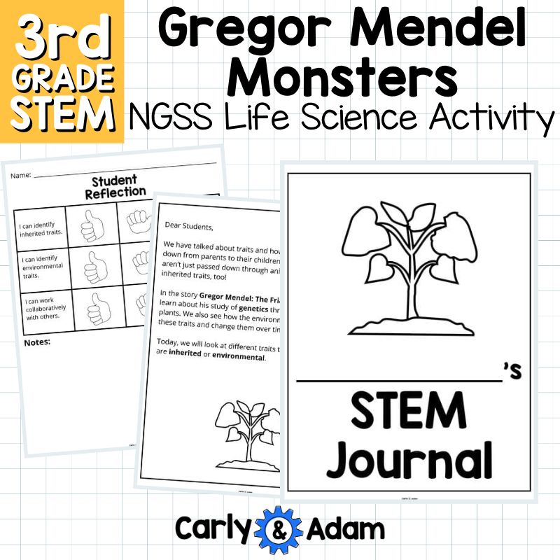 Gregor Mendel Monster Traits 3rd Grade STEM Activity NGSS Heredity 3-LS3-2 — preview 11