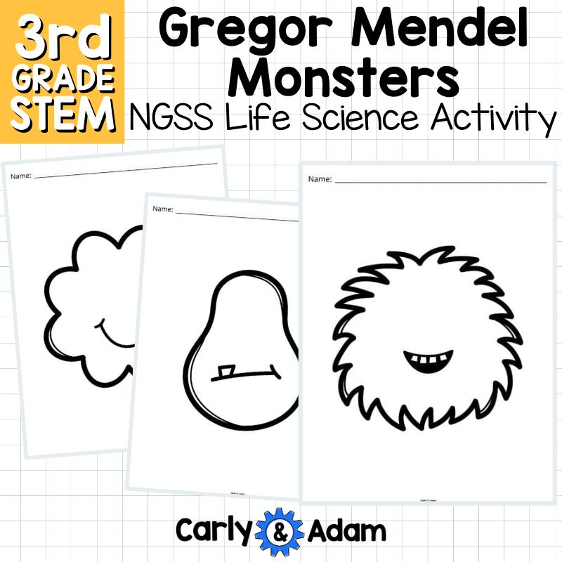 Gregor Mendel Monster Traits 3rd Grade STEM Activity NGSS Heredity 3-LS3-2 — preview 12