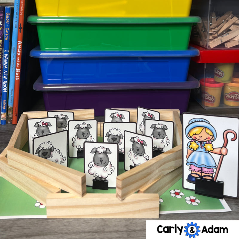 Little Bo Peep Nursery Rhyme STEM Activity - Build a Fence for Sheep — preview 5