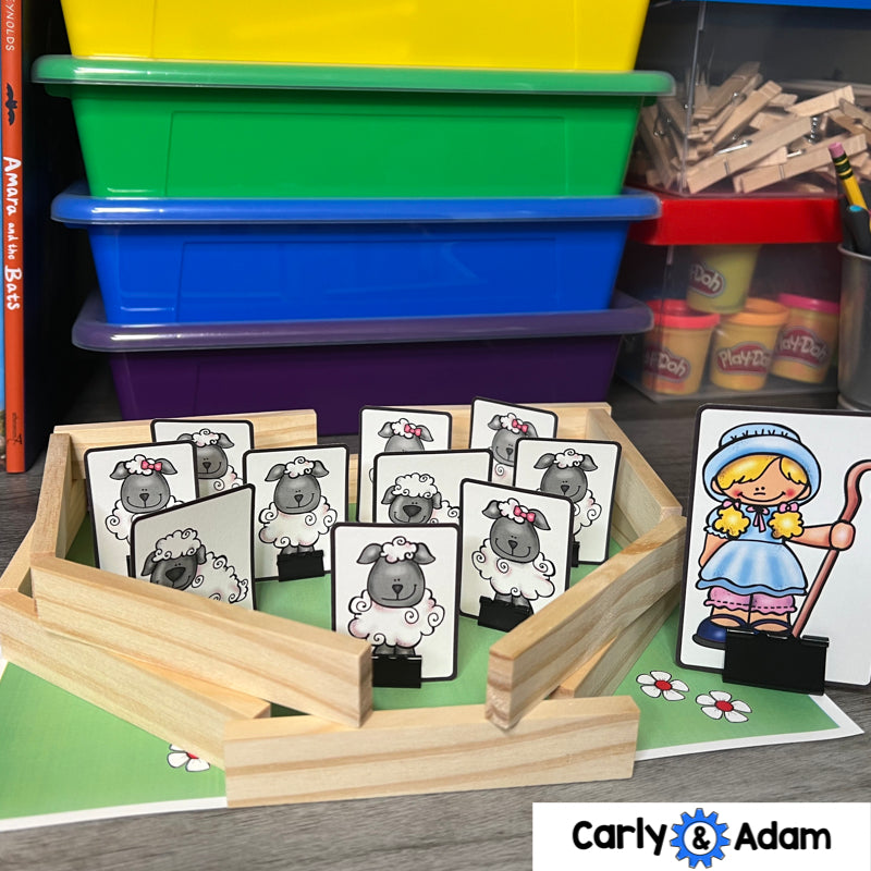 Little Bo Peep Nursery Rhyme STEM Activity - Build a Fence for Sheep — preview 6