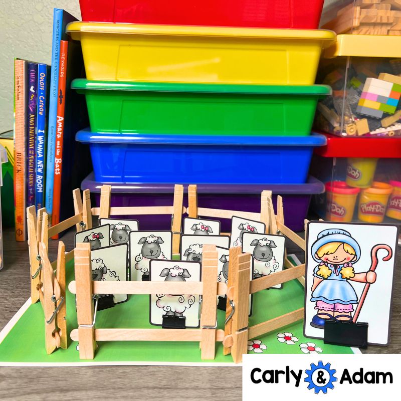 Little Bo Peep Nursery Rhyme STEM Activity - Build a Fence for Sheep — preview 7
