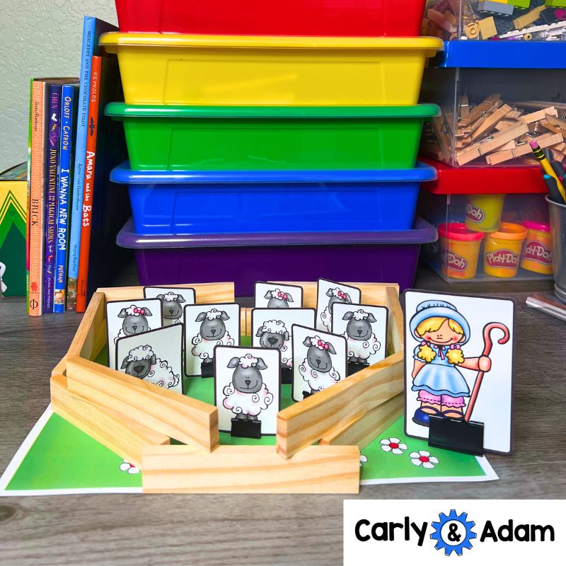 Little Bo Peep Nursery Rhyme STEM Activity - Build a Fence for Sheep — preview 8