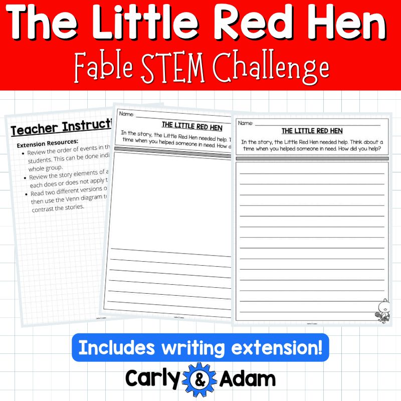 The Little Red Hen Fable STEM Activity — preview 2