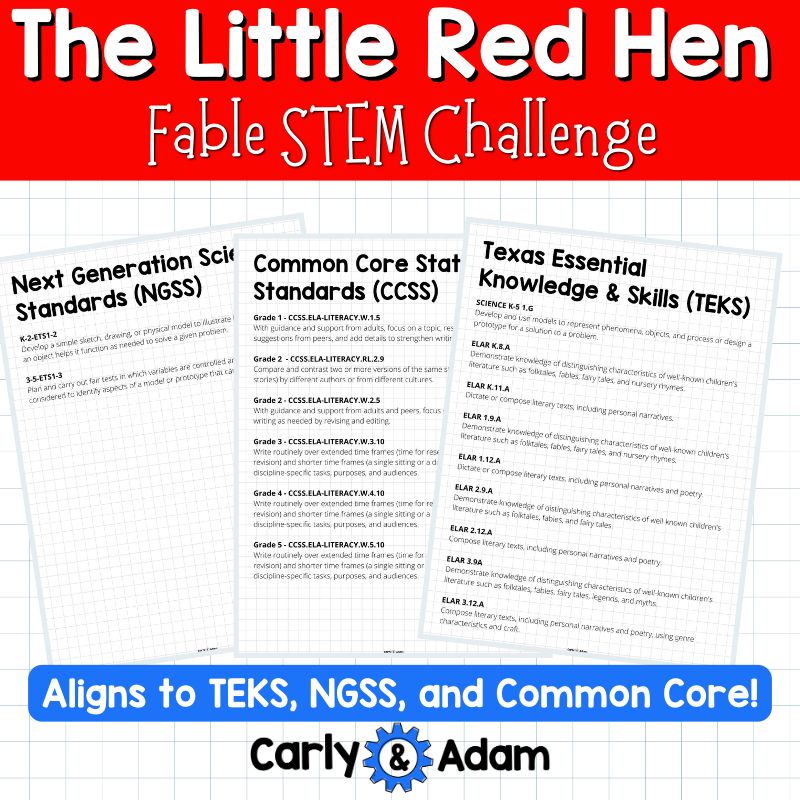 The Little Red Hen Fable STEM Activity — preview 3
