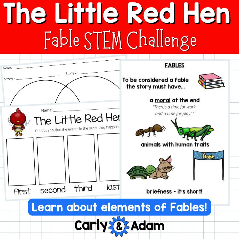The Little Red Hen Fable STEM Activity — preview 5
