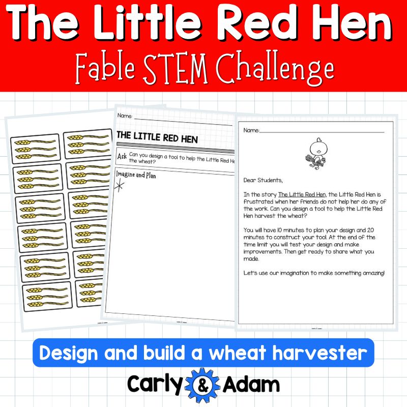The Little Red Hen Fable STEM Activity — preview 6