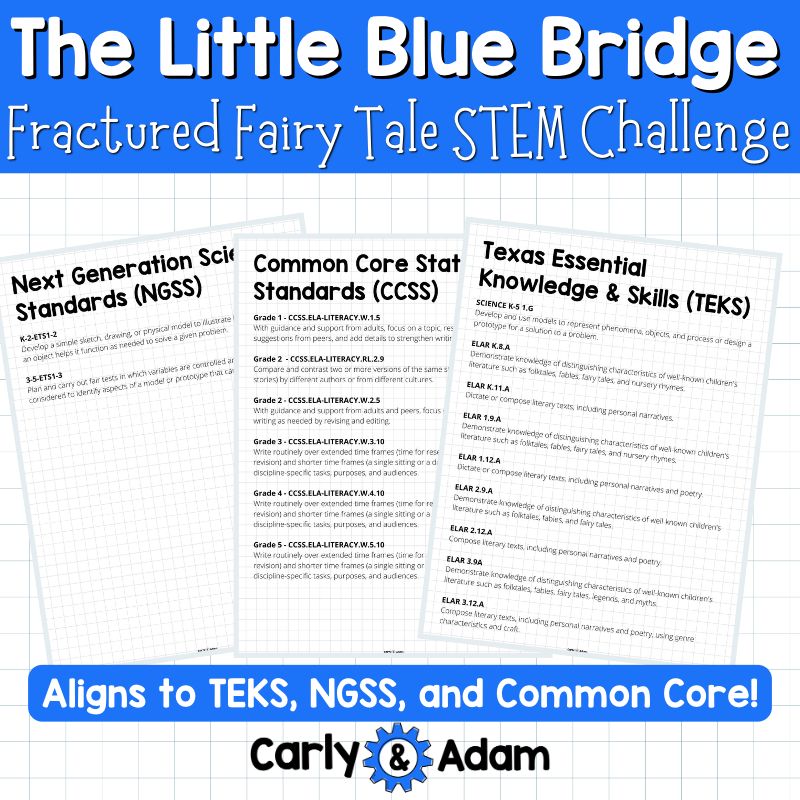 The Little Blue Bridge Fractured Fairy Tale STEM Activity Engineering Science — preview 3