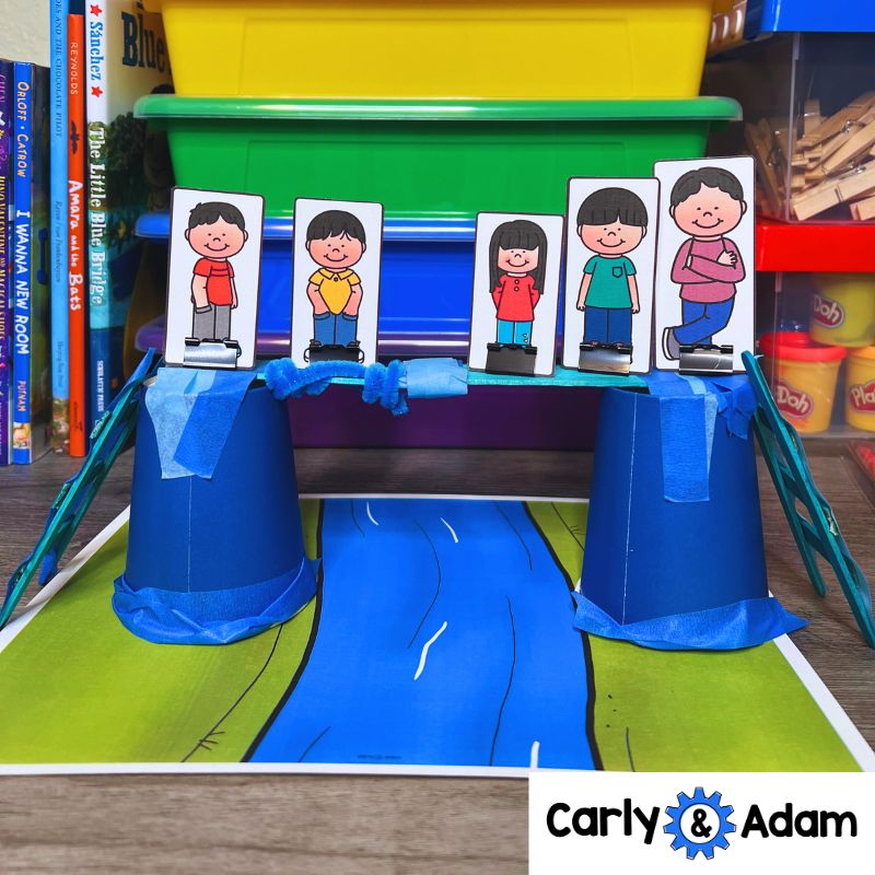 The Little Blue Bridge Fractured Fairy Tale STEM Activity Engineering Science — preview 4