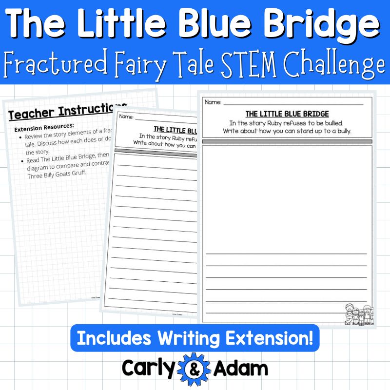 The Little Blue Bridge Fractured Fairy Tale STEM Activity Engineering Science — preview 6