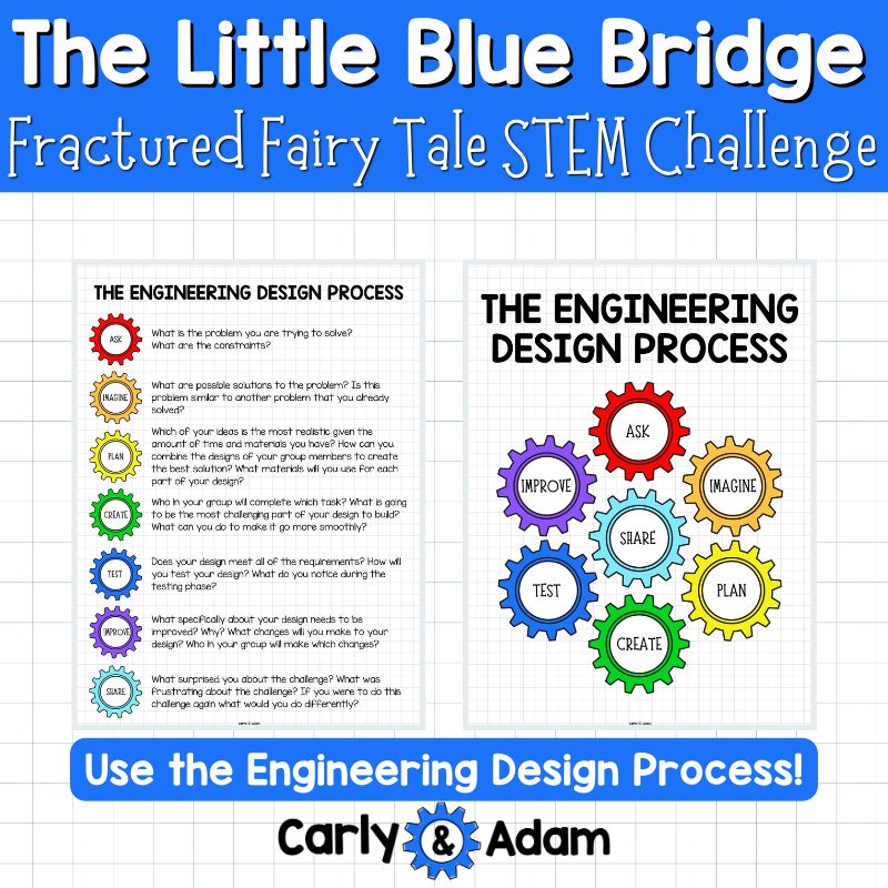 The Little Blue Bridge Fractured Fairy Tale STEM Activity Engineering Science — preview 7