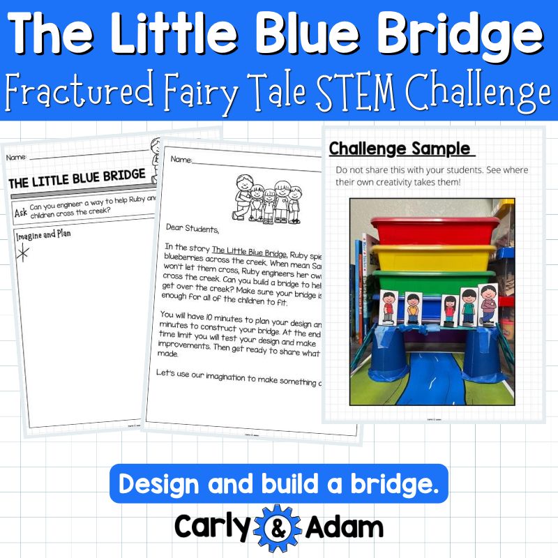 The Little Blue Bridge Fractured Fairy Tale STEM Activity Engineering Science — preview 8
