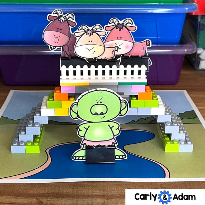 The 3 Billy Goats Gruff Fairy Tale STEM Activity — preview 2