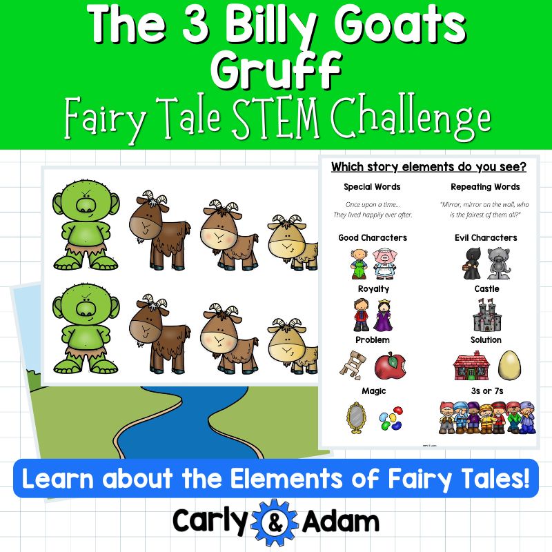 The 3 Billy Goats Gruff Fairy Tale STEM Activity — preview 6