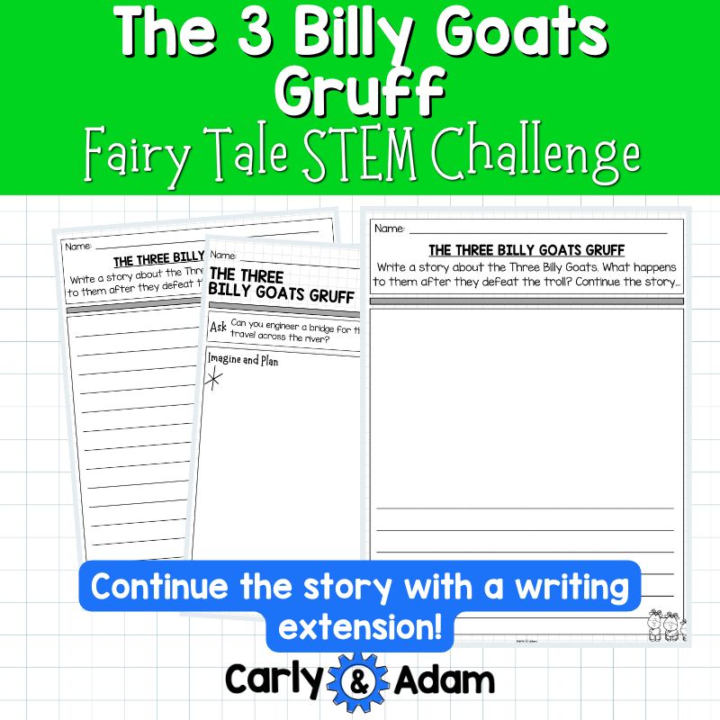 The 3 Billy Goats Gruff Fairy Tale STEM Activity — preview 7