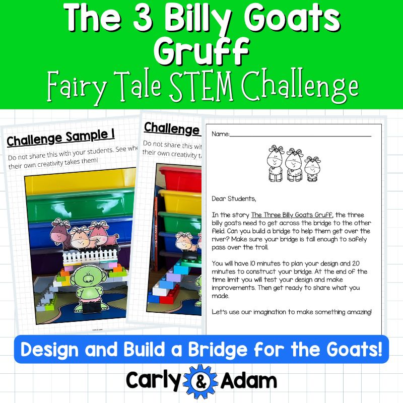 The 3 Billy Goats Gruff Fairy Tale STEM Activity — preview 8