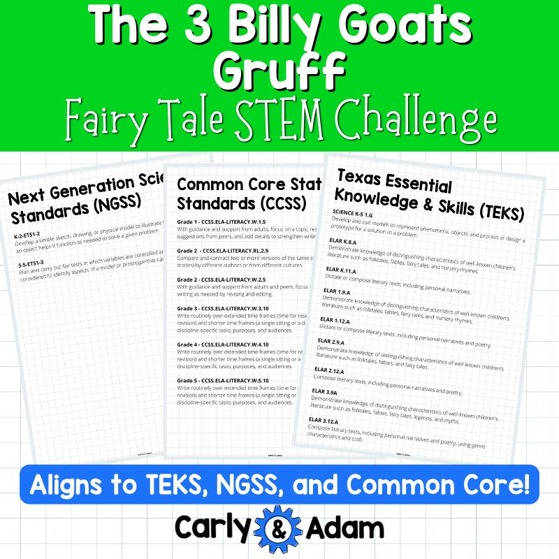 The 3 Billy Goats Gruff Fairy Tale STEM Activity — preview 9