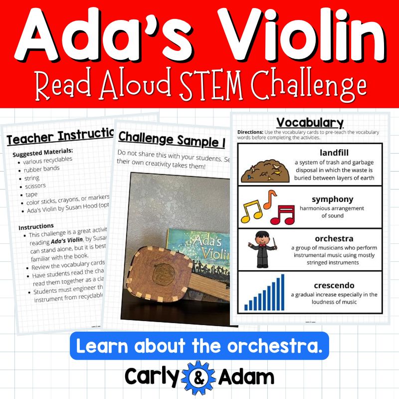 Ada's Violin Read Aloud STEM Challenge Build an Instrument — preview 7