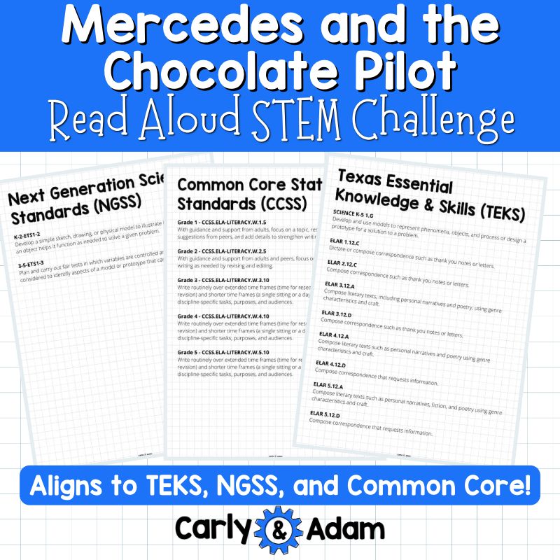 Mercedes and the Chocolate Pilot Read Aloud STEM Challenge — preview 5
