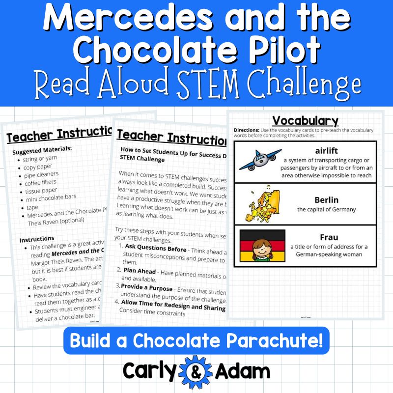 Mercedes and the Chocolate Pilot Read Aloud STEM Challenge — preview 6