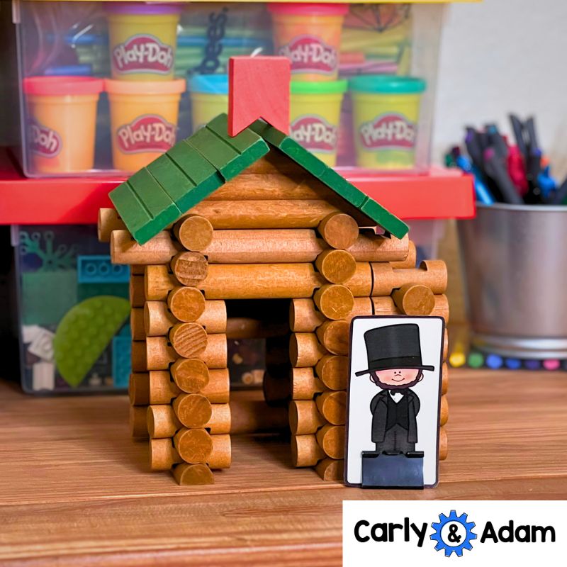 Looking at Abraham Lincoln Read Aloud STEM Challenge Presidents Day — preview 3