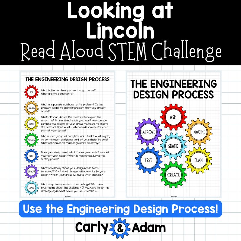 Looking at Abraham Lincoln Read Aloud STEM Challenge Presidents Day — preview 4
