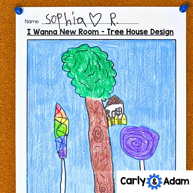 I Wanna New Room Read Aloud STEM Challenge - Area and Perimeter — preview 4