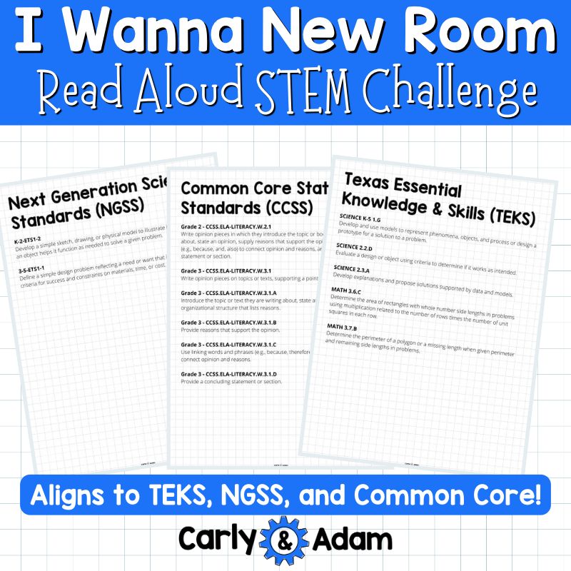 I Wanna New Room Read Aloud STEM Challenge - Area and Perimeter — preview 7