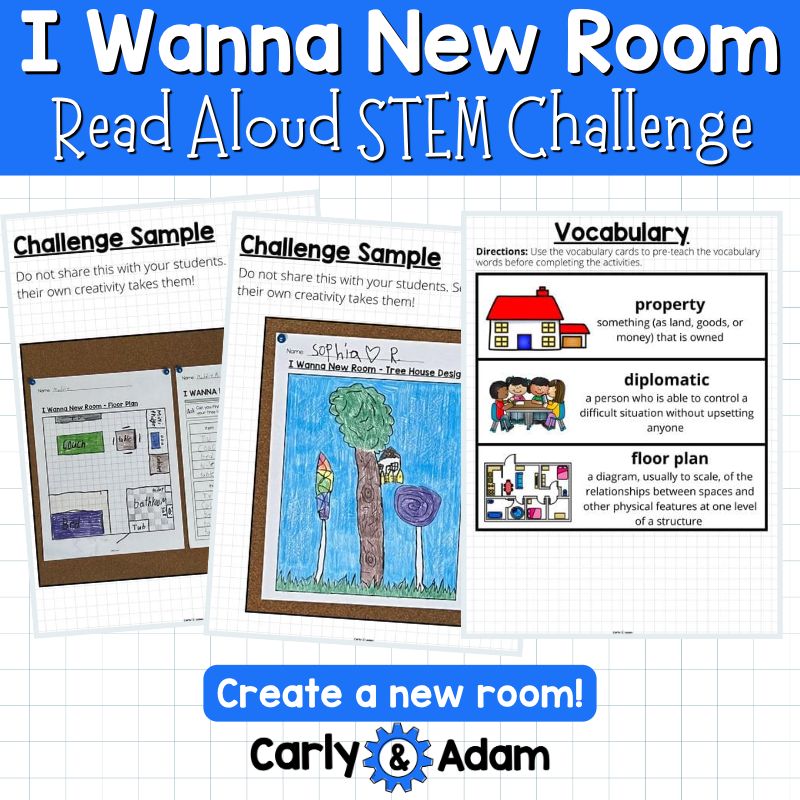 I Wanna New Room Read Aloud STEM Challenge - Area and Perimeter — preview 8