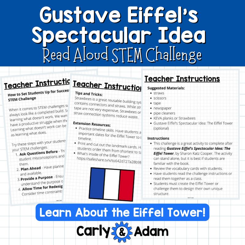 Gustave Eiffel's Spectacular Idea Read Aloud STEM Challenge - Landmarks — preview 8