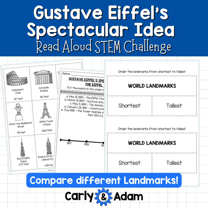 Gustave Eiffel's Spectacular Idea Read Aloud STEM Challenge - Landmarks — preview 9