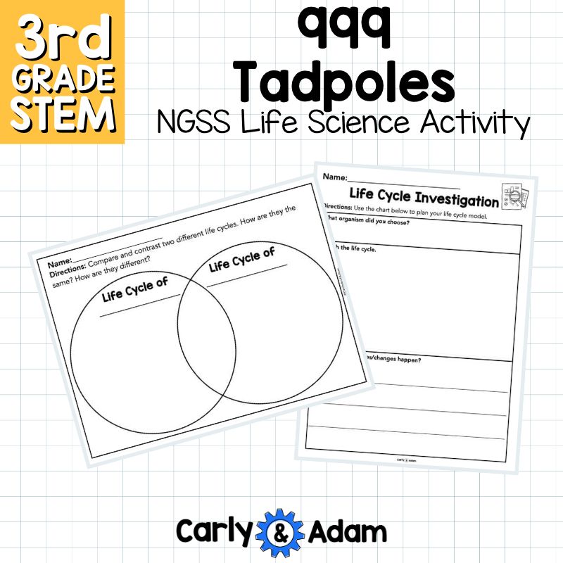 999 Tadpoles 3rd Grade NGSS Animal Life Cycles STEM Activity — preview 10