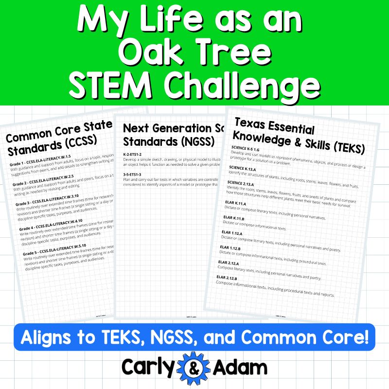 My Life as an Oak Tree Read Aloud STEM Challenge - Tree Life Cycle (Arbor Day) — preview 7