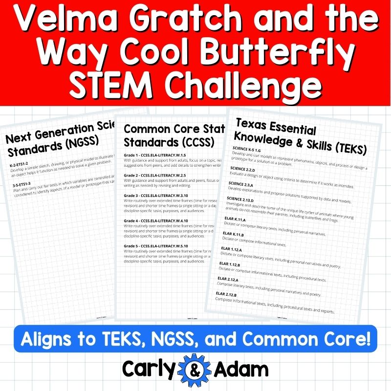 Velma Gratch Butterfly Life Cycle STEM Activities and Challenges with Symmetry — preview 7